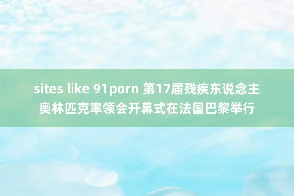 sites like 91porn 第17届残疾东说念主奥林匹克率领会开幕式在法国巴黎举行
