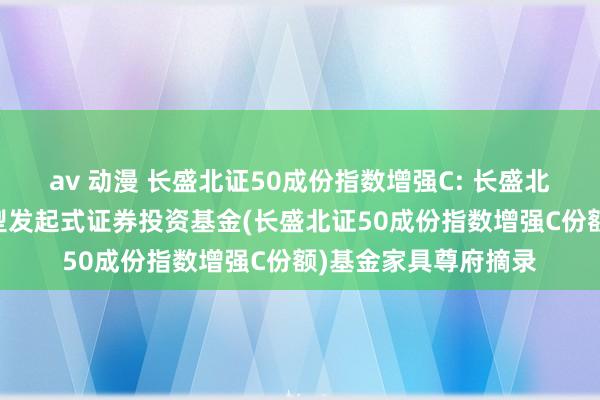 av 动漫 长盛北证50成份指数增强C: 长盛北证50成份指数增强型发起式证券投资基金(长盛北证50成份指数增强C份额)基金家具尊府摘录