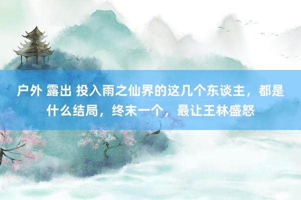 户外 露出 投入雨之仙界的这几个东谈主，都是什么结局，终末一个，最让王林盛怒