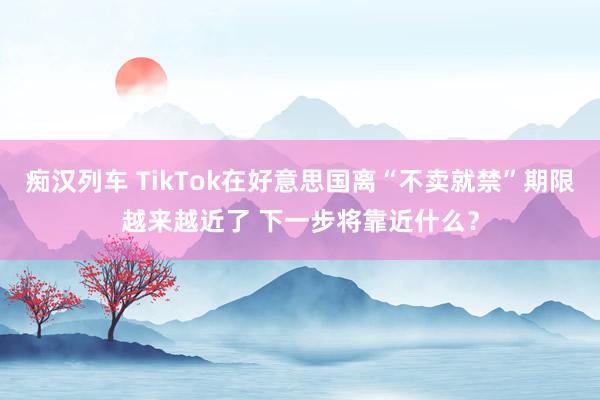 痴汉列车 TikTok在好意思国离“不卖就禁”期限越来越近了 下一步将靠近什么？