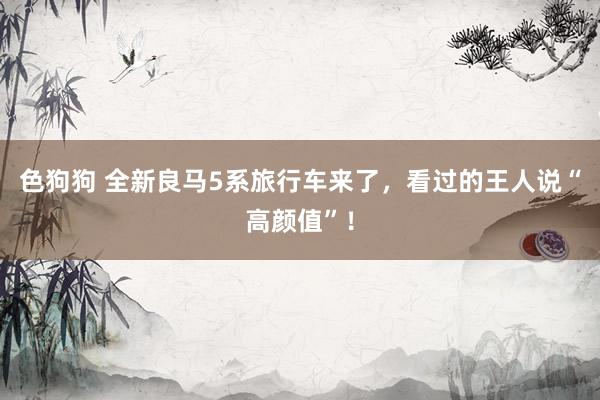 色狗狗 全新良马5系旅行车来了，看过的王人说“高颜值”！