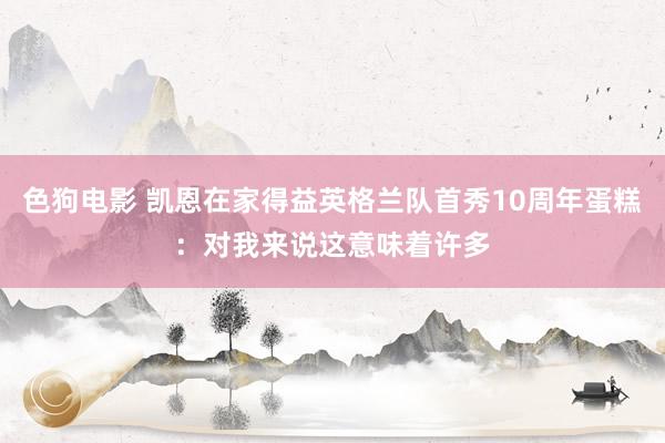 色狗电影 凯恩在家得益英格兰队首秀10周年蛋糕：对我来说这意味着许多