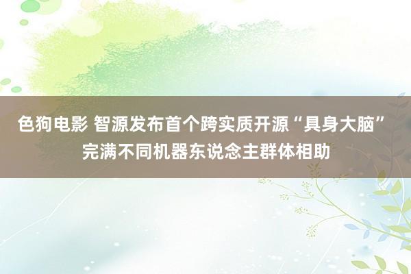 色狗电影 智源发布首个跨实质开源“具身大脑” 完满不同机器东说念主群体相助
