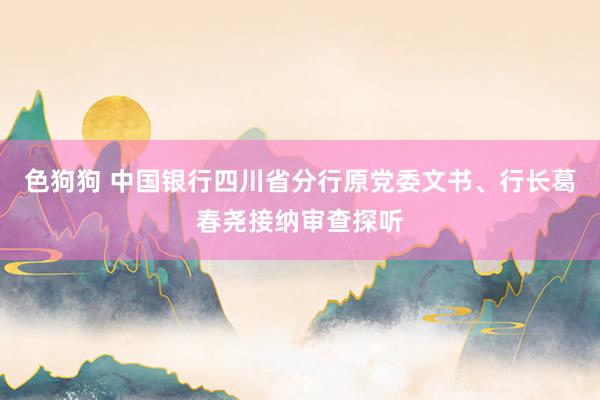 色狗狗 中国银行四川省分行原党委文书、行长葛春尧接纳审查探听