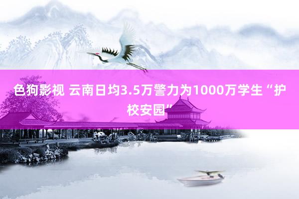 色狗影视 云南日均3.5万警力为1000万学生“护校安园”