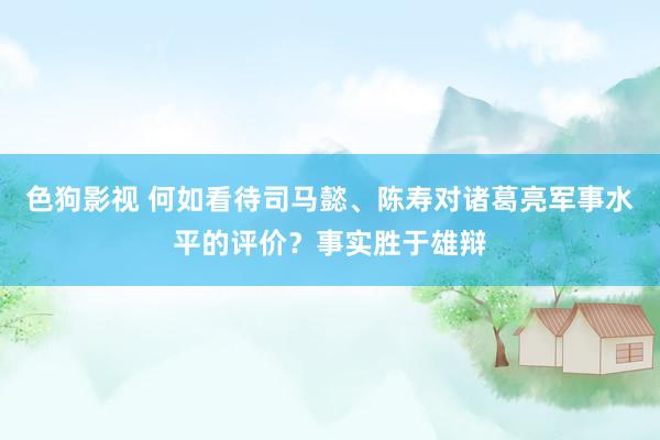 色狗影视 何如看待司马懿、陈寿对诸葛亮军事水平的评价？事实胜于雄辩