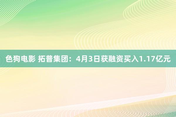 色狗电影 拓普集团：4月3日获融资买入1.17亿元