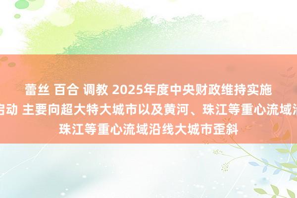 蕾丝 百合 调教 2025年度中央财政维持实施城市更新算作启动 主要向超大特大城市以及黄河、珠江等重心流域沿线大城市歪斜