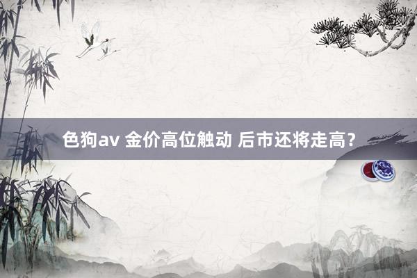 色狗av 金价高位触动 后市还将走高？