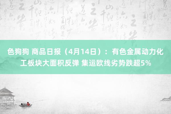色狗狗 商品日报（4月14日）：有色金属动力化工板块大面积反弹 集运欧线劣势跌超5%
