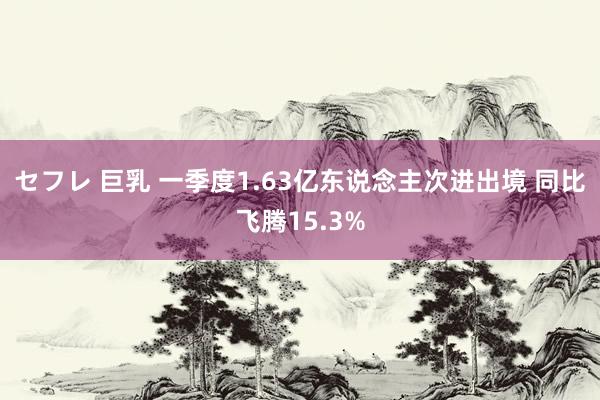 セフレ 巨乳 一季度1.63亿东说念主次进出境 同比飞腾15.3%