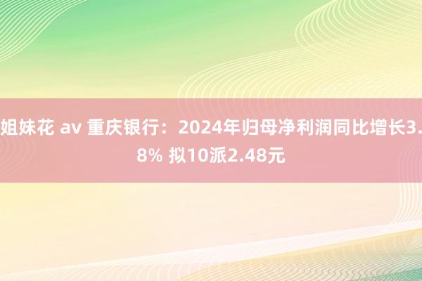 姐妹花 av 重庆银行：2024年归母净利润同比增长3.8% 拟10派2.48元